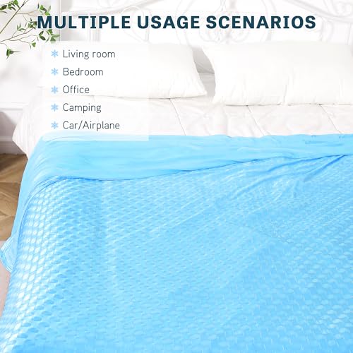 Image of AmyHomie Cooling Blanket for Hot Sleepers,Lightweight Summer Queen Size