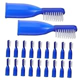 SEWOART 20stücke Tragbare Mini-zahnbürsten für Gefängnisaufenthalte Reisezahnbürsten mit Weichen Borsten Kompakt und Praktisch für Mundreinigung