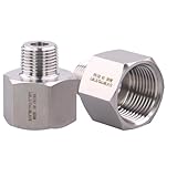 DERPIPE Forged Reducer Adapter Fitting - Stainless Steel 304 Reducing Pipe Connector, 3/4