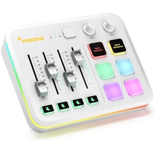 MAONO G3 Gaming Audio Mixer with Map Any Audio Sources for PC Streaming