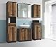 FORTE Veris Unterschrank mit 2 Türen, Holzwerkstoff, Betonoptik/Old Wood Vintage, 62 x 68,6 x 34,8 cm