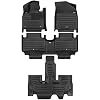TuxMat - for Rivian R1S 7-Seater 2025-2026 Models - Custom Car Mats - Maximum Coverage, All Weather, Laser Measured - This Full Set Includes 1st, 2nd and 3rd Rows