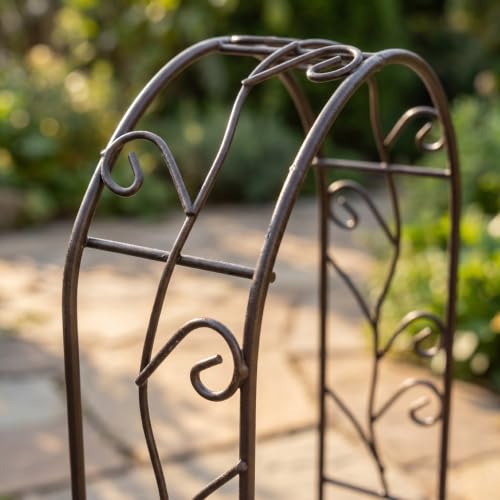 Image of Balacoo 2pcs Miniature Iron Archway Garden Decoration for Dollhouse Fairy Gardens Charming Micro Landscape Decor Versatile Use for Wedding Outdoor Flowerpot Displays