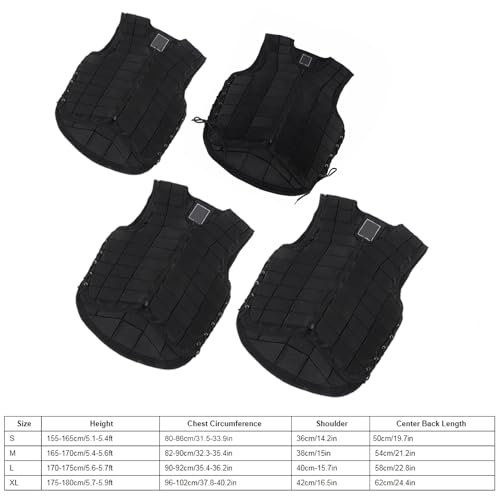 Pilipane Reitweste für Erwachsene, Stoßdämpfende Sicherheitsweste mit Steißbein-Schutz, Leichte & bequeme Protektorweste aus Nylon, Ideal für Reittraining & Pferdesport (S)