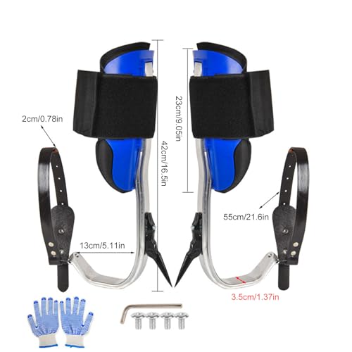 Crampons de grimpe d'arbre en aluminium avec kit de harnais complet - 5