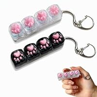 Cosiesnest – 2 Stück Tastatur Fidget Schlüsselanhänger Set, Mini Tastatur