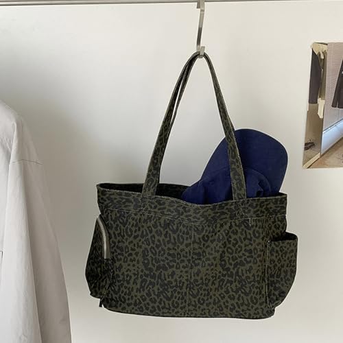 Sac de travail léger pour femme grand sac ordinateur imprimé léopard