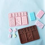 DNHUYENVK Waffle Chocolate Mold Moldes De Silicona Chocolate Bar Mold Silicone Moldes De Silicona Para Reposteria Reposteria Y Pasteleria, As Pic, KB-KBN-8845