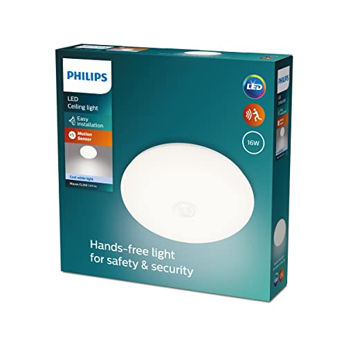 Philips LED 43194200, Plafoniera Mauve con Sensore di Movimento Integrato, 4000K, 16W, Bianco