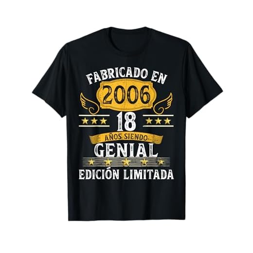 18 Cumpleaños 18 años hombre mujer retro fabricado en 2006 Camiseta