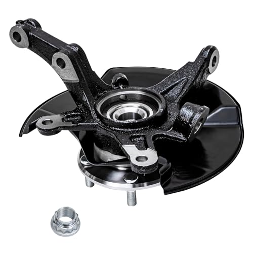Image of Detroit Axle - Front Steering Knuckles w /Hubs + Quick Struts w /Coil Spring Assembly Sway Bars Replacement for 2006-2011 Honda Civic 1.8L Coupe