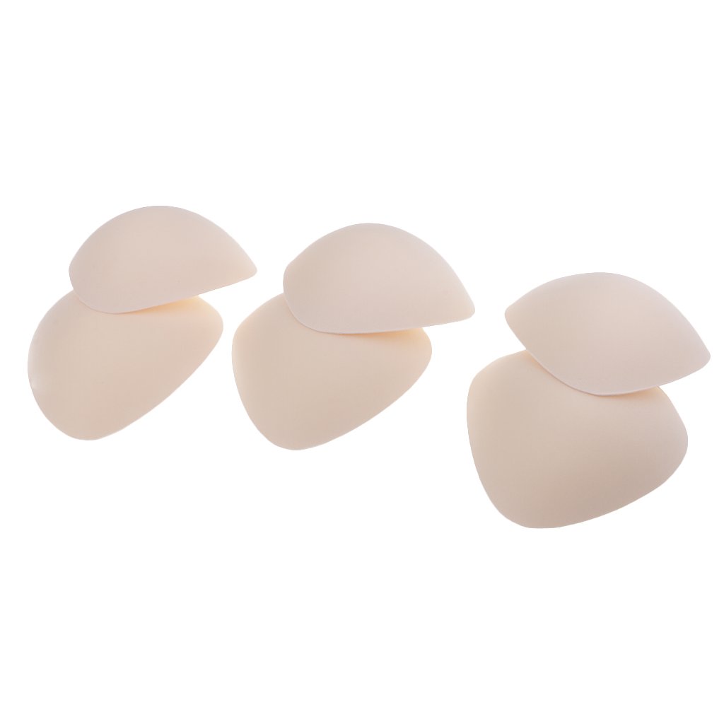 ECOMISTIQ®2x3 Pairs Triangle Bra Pads Inserts Sponge Foam Push Up Pad for Swimwear Nude|Crafts|Sewing|Foundations & Undergarments|Bra Cup Pads-image-19