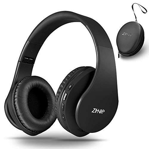 ZIHNIC Bluetooth Headphones Over-Ear, Foldable Wireless and Wired Stereo Headset Micro SD/TF, FM for...