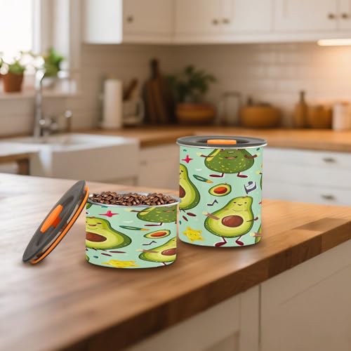 Contenedor de almacenamiento hermético para café Qilmy 17oz acero inox. miniatura 7