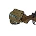 Silfrae Tactical Rifle Cheek Riser Rifle Buttstock Ammo Pouch Rifle Bullet Holder with Adjustable Straps (Brown)