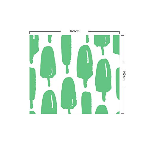 Nappe de table 140 x 160 cm en polyester anti-taches et séchage rapide - 5