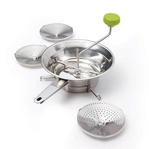 Starfrit Manual Food Mill + 3 Grinding Discs | Fruit & Vegetable Mill