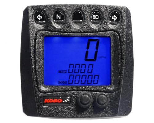 KOSO XR SA Compteur de vitesse Numérique Affichage huile Bleu 199 km/h