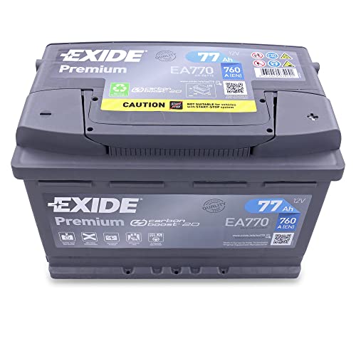 Exide EA770 Autobatterie 12V 77Ah 760A für PKW und KFZ