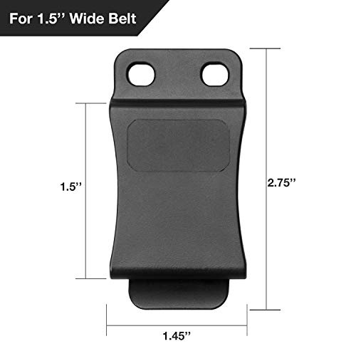 5-Pack 1.5 Inch 1.75 Inch Holster Clip For Iwb & Owb Sheath | Kydex Holster | Fiber-Reinforced Polymer Belt Clips For Holsters #TOP1