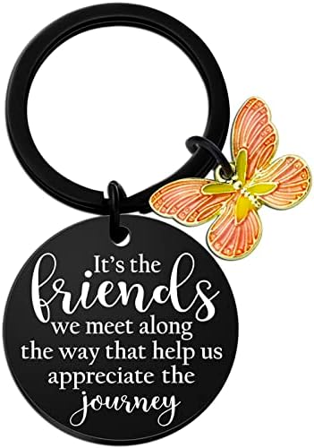 Friendship Gifts for Women Friends Gifts Keychains for Women Female Sister True Best Friends Birthday Graduation Christmas Key Chain Gift for Bff Bestie