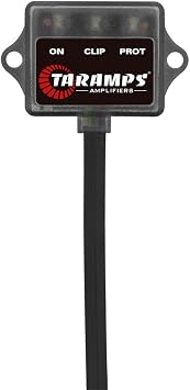 Taramp's M1 LED Monitor Operational Status LED, On, Clip and Protection, Safety Car Audio Amplifier System for Taramps Products, Easy to Install, Clip Lights, Small