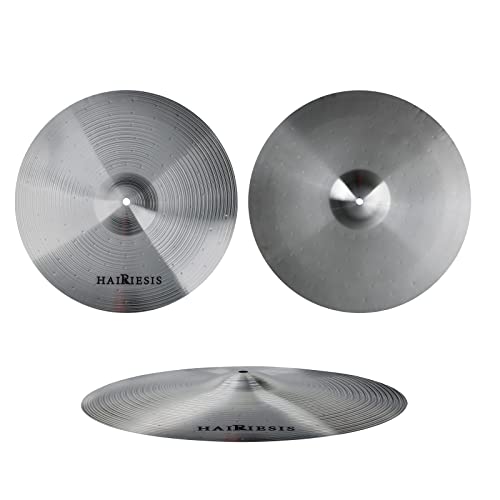 Hairiesis Drum Cymbals For Drums,Cymbal Pack 14"/16"/18"/20" 5 Pieces Cymbal Set, Drum Practice Cymbal #TOP2