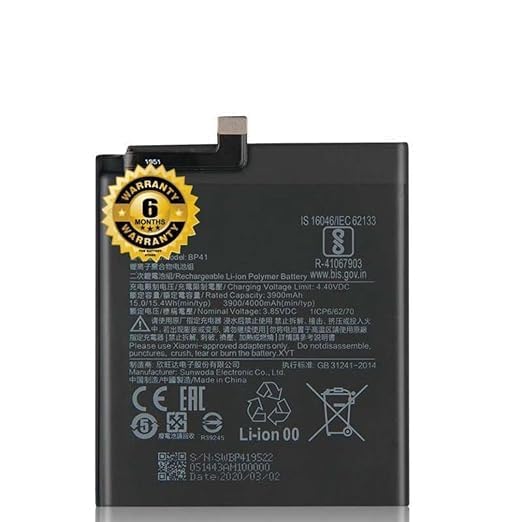 Image of THE BATTERY STORE Original BP41 Battery for Redmi 9T K20 M1903F10G M1903F10I Battery with 6 Month Warranty**** (DD24)
