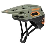 BATFOX Bike Helmet Mountain Bike Helmets for Men Women Adults MTB Bicycle Cycling BMX Bike Helmet(Army Green,L(55-59CM))