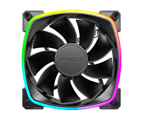 Ventilador invertido RX 120 ARGB Montech para disfrutar de juegos nocturnos sin ruidos en casa 2