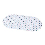 Fußmatte 1pc Rectangle PVC Anti-Rutsch-Badematten Weiche Dusche Massage-Matte Saugnapf Anti-Rutsch-Badewanne Teppich Large Size (Color : Blue)