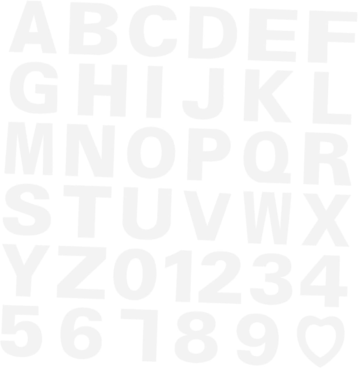 Zerodeko 37pcs Alphabet Cake Stencils Letter Stencils Number Cake Templates Baking Letters Fondant Molds Safe Easy to Use