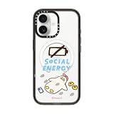 CASETiFY インパクト iPhone 17 ケース [MagSafe対応/薄型 軽量/耐衝撃] - Social Energy - クリア ブラック
