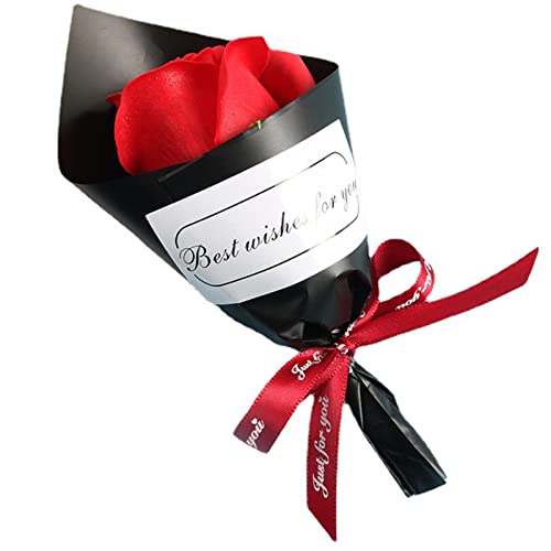 Meiyan Bouquet de fleurs artificielles de savon pour la Saint-Valentin, la fête des mères, un anniversaire de mariage Cover