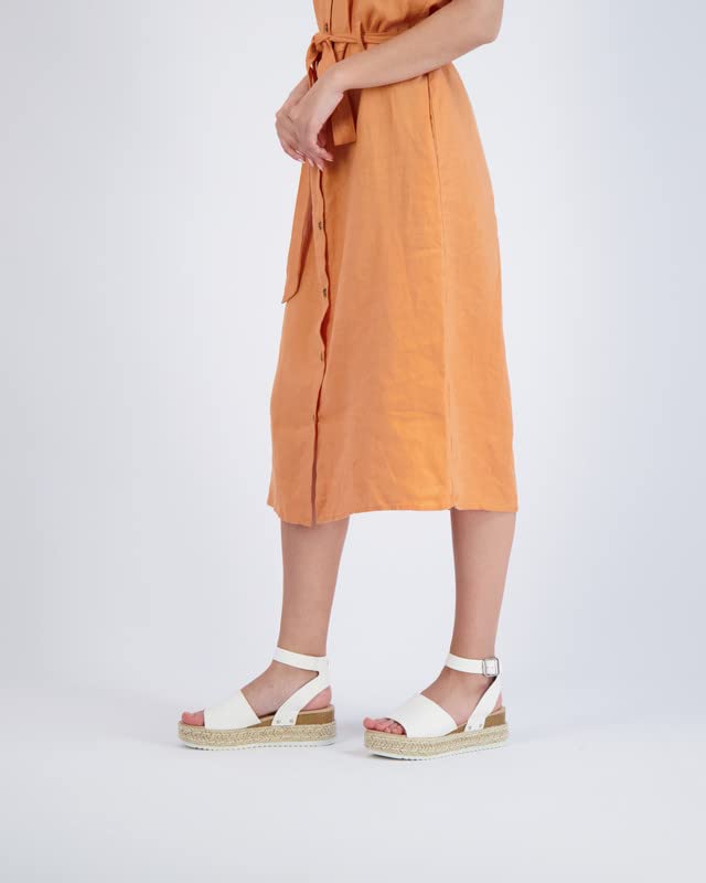 CUSHIONAIRE Women's Espadrille Flatform Open Toe Sandal3