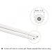 uxcell Screen Spline, 15M/49.21Ft Silicone Sealing Strip Window Screen Retainer, 5mm OD White