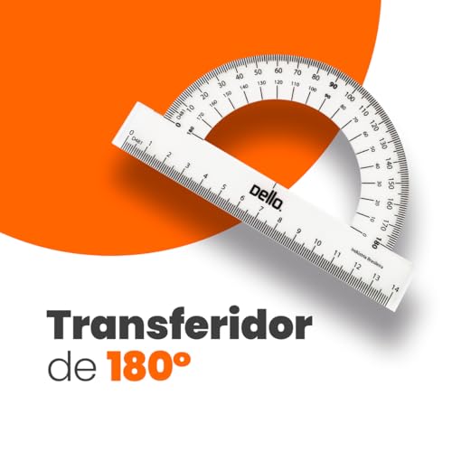 Conjunto Para Desenho 1 Grau 1 E 2 Grau C/05 Pecas Flexivel - Blister com 1 Unidade, Dello, 8700H.00