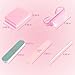 Fcozpjk Disposable Manicure Kit Basics 5PCS Nail Kit, Mini Nail Files Buffers Bulk Handle Grip Brush Orange Wood Stick Individually-Packed Pedicure Set for Fingernails Toenails Salon Supplies 5 Packs