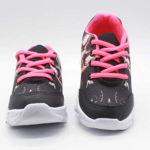 Tenis de Led Infantil Feminino Buldog com luz