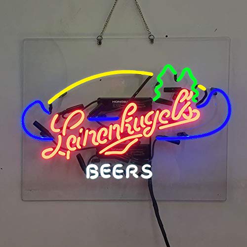 LEINENKUGELS Beer Real Glass Beer Bar Pub Store Party Room Wall Window Display Neon Signs 19x15