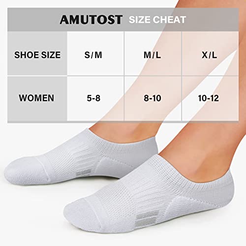 No Show Socks Womens Athletic Cushion Ankle Footies Low Cut 5-6 Pairs 6