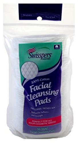 Swisspers Facial Cleansing Pads 50 Count (2 Pack)