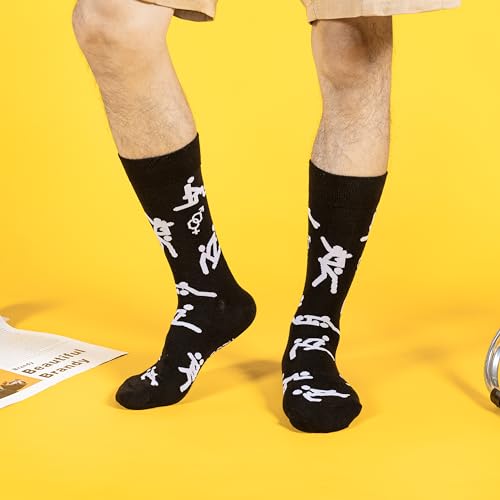 BISOUSOX Paar Sokken Dames Uniseks Kousen Heren Grappige Sokken Kerstcadeau Valentijnsdag Cadeau Sokken voor Vriendin Hou van Sokken 1 Pair/2Pairs Socks Men Vriend Kalfs Sokken - Afbeelding 4