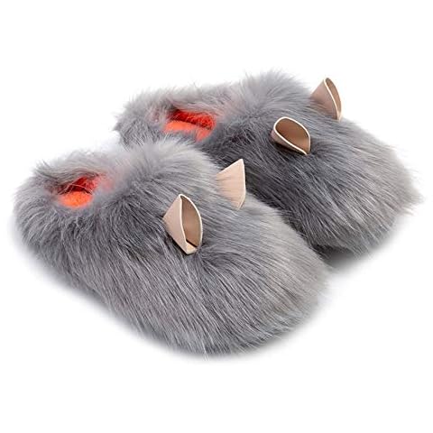 Tangzhan Plush Soft Slippers, Guinea Pig Shape, Home Women Cute Indoor Couples Warm Fluffy Home Slippers Cover