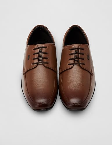 Image of Lee Cooper Men's LC9000E Leather Derby Formal Shoes | Lightweight, Comfortable & Stylish Lace-Up for Office, Business
