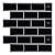 Tic Tac Tiles 10-Sheets Peel and Stick Tiles in Subway Designs (Subway Black)