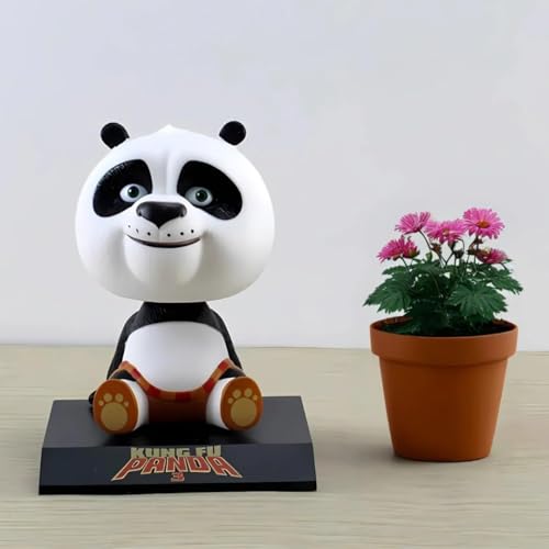 Image of Awestuffs Kung Fu Panda Phone Holder Bobblehead Action Figure for Car Dashboard, Office Desk & Study Table (Pack of 1) (Kung Fu Panda)