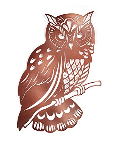 Giftcraft 716842 Owl Art Wall Décor, 16.1-Inch Height, Metal #TOP3