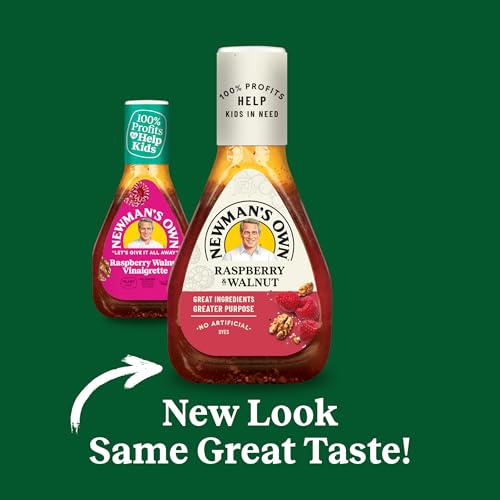Image of Newman's Own Salad Dressing, Light Raspberry & Walnut, 16 oz