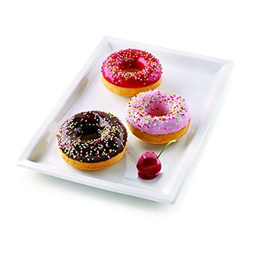 Silikomart | Stampo in Silicone per Monoporzioni DONUTS, Antiaderente, 4 Cavità, Confezione da 10 Stampi per Dolci, Ø 75 h 28 mm Volume 6 x 98 ml Tot. 588 ml - immagine 4